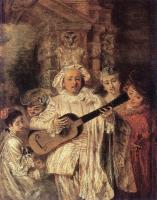 Watteau, Jean-Antoine - Gilles and his Family